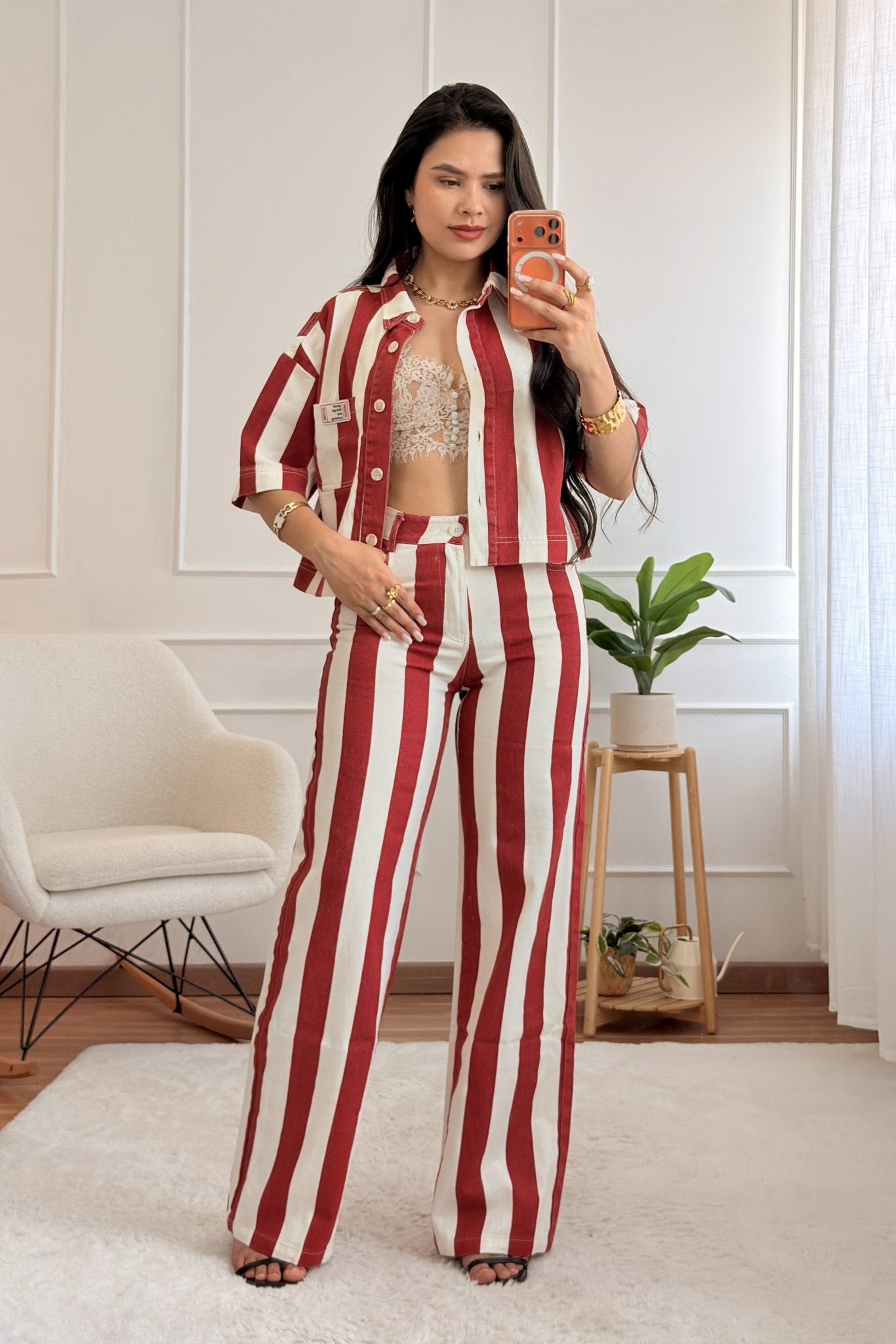 Calça listrada DROLE DE COPINE - lavishiochicCalçaDrole de copine Paris