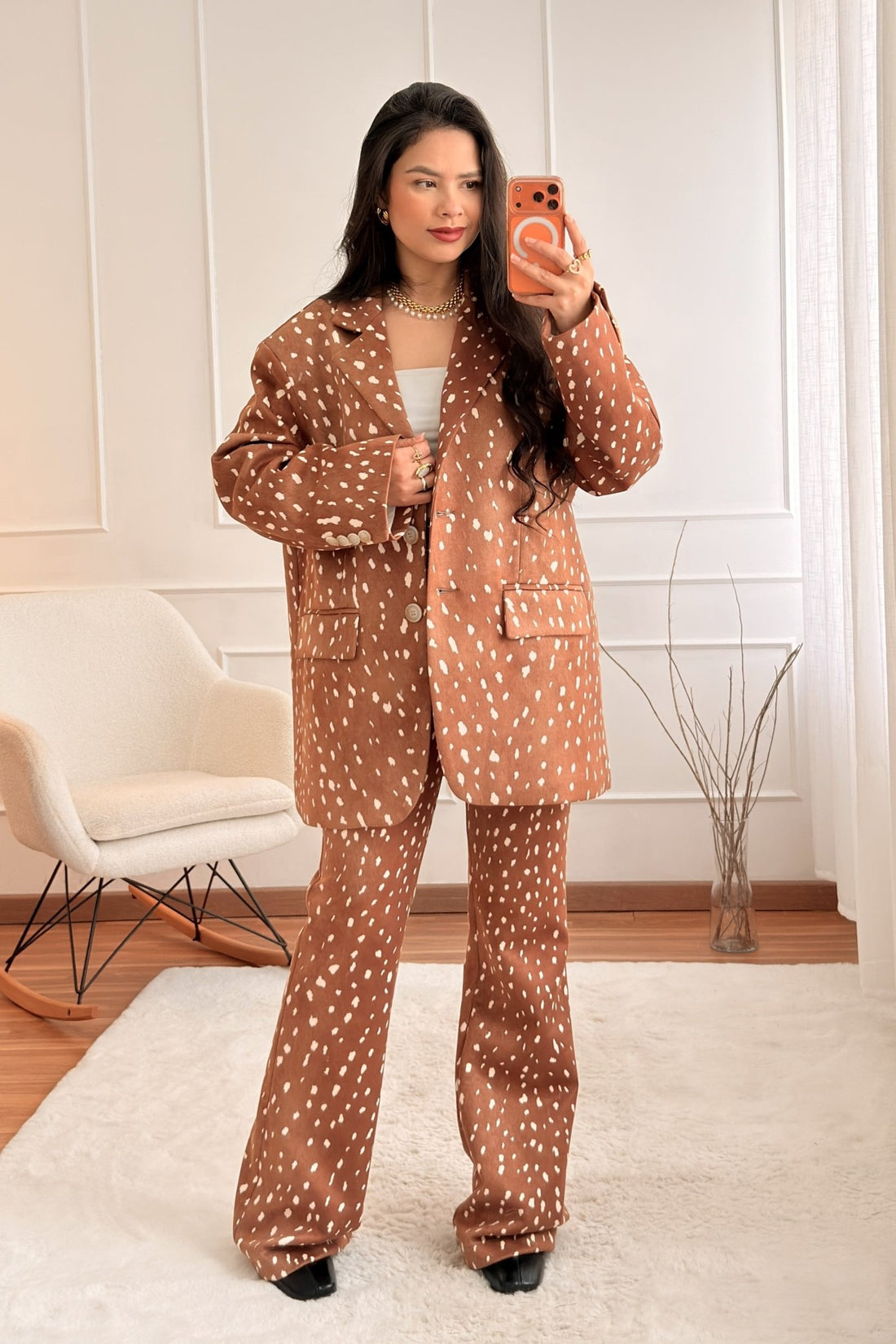 Blazer padrão animalier LUMINA - lavishiochiccasacolumina