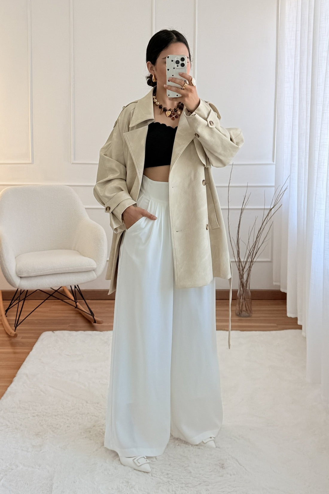 Calça palazzo ELLI WHITE - lavishiochicCalçaELLI WHITE