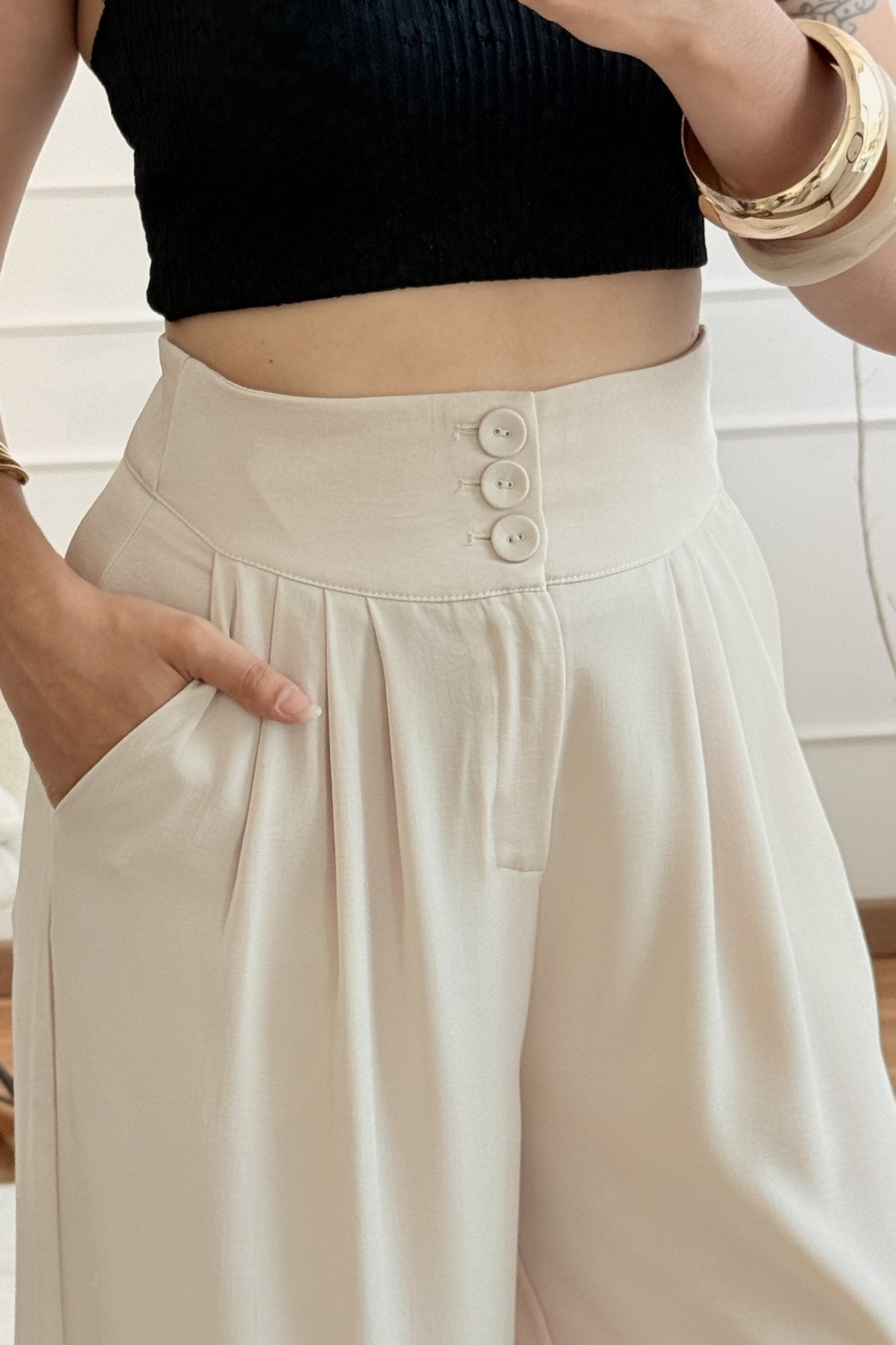 Calça palazzo ELLI WHITE - lavishiochicCalçaELLI WHITE