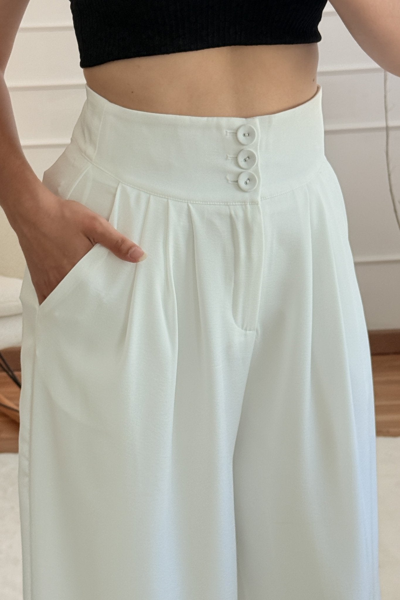Calça palazzo ELLI WHITE - lavishiochicCalçaELLI WHITE