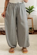 Calça pantalona xadrez vichy - lavishiochicCalçalavishiochic