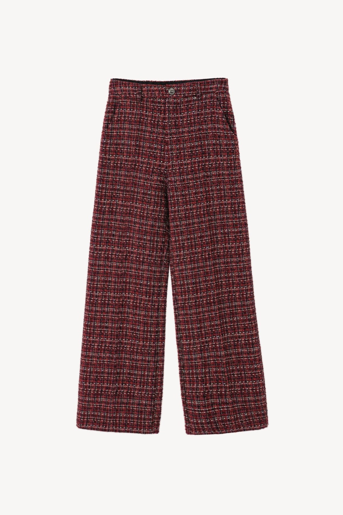 Calça wide leg em tweed multicolorido LUMINA - lavishiochicCalçaslumina