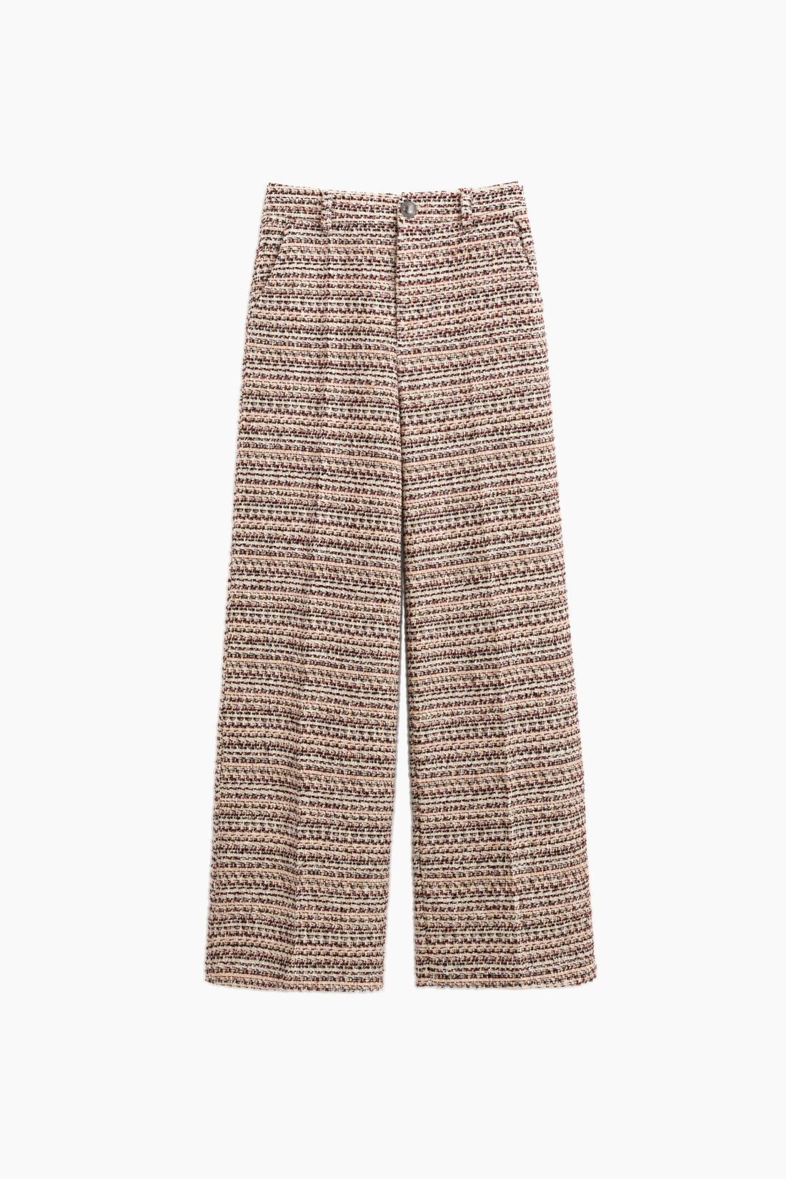 Calça wide leg em tweed multicolorido LUMINA - lavishiochicCalçaslumina