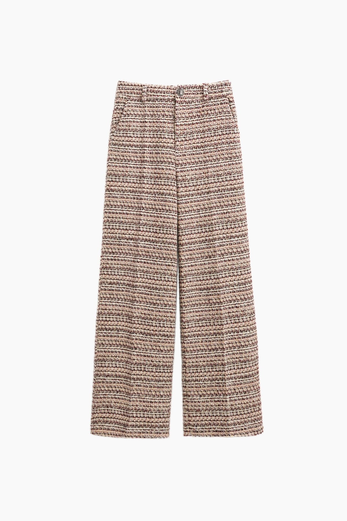 Calça wide leg em tweed multicolorido LUMINA - lavishiochicCalçaslumina