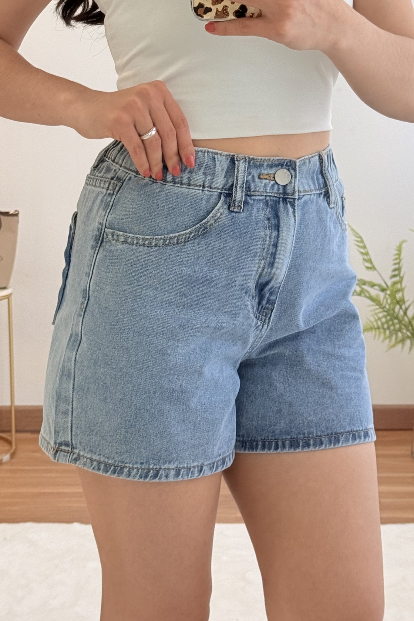Calção bolso coração - lavishiochiccalçõeslavishiochic
