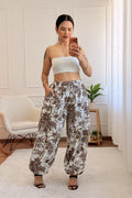 Calças com estampado floral botânico LUMINA - lavishiochicCalçalumina