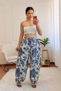 Calças com estampado floral botânico LUMINA - lavishiochicCalçalumina