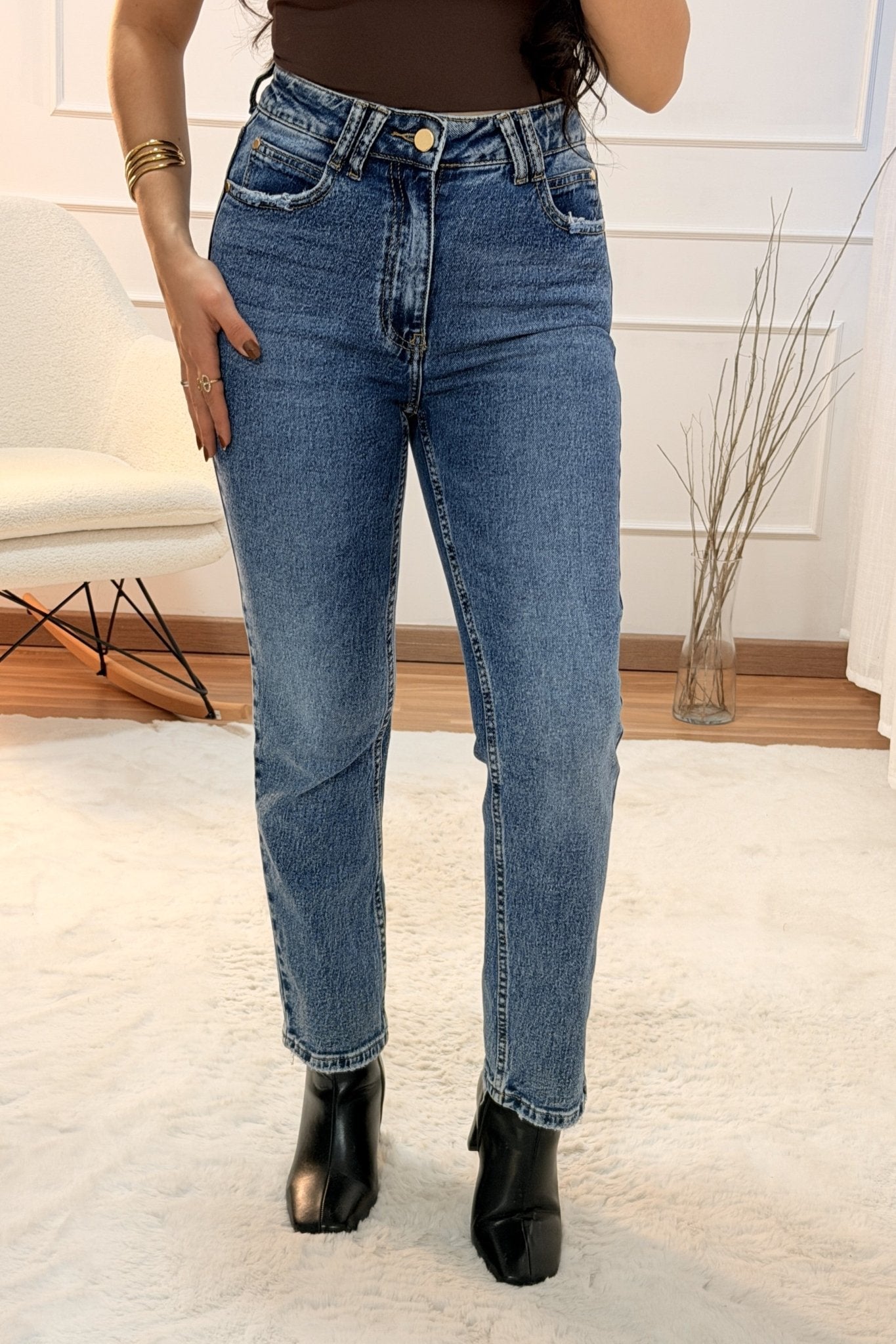 Calças de ganga QUEEN HEARTS - lavishiochicCalçaPromoção