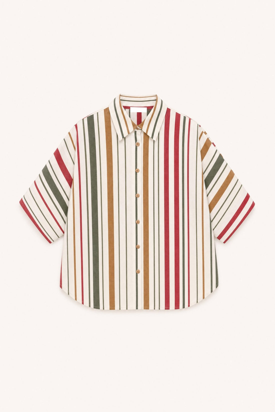 Camisa às riscas multicoloridas LUMINA - lavishiochiccamisalumina