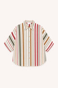Camisa às riscas multicoloridas LUMINA - lavishiochiccamisalumina