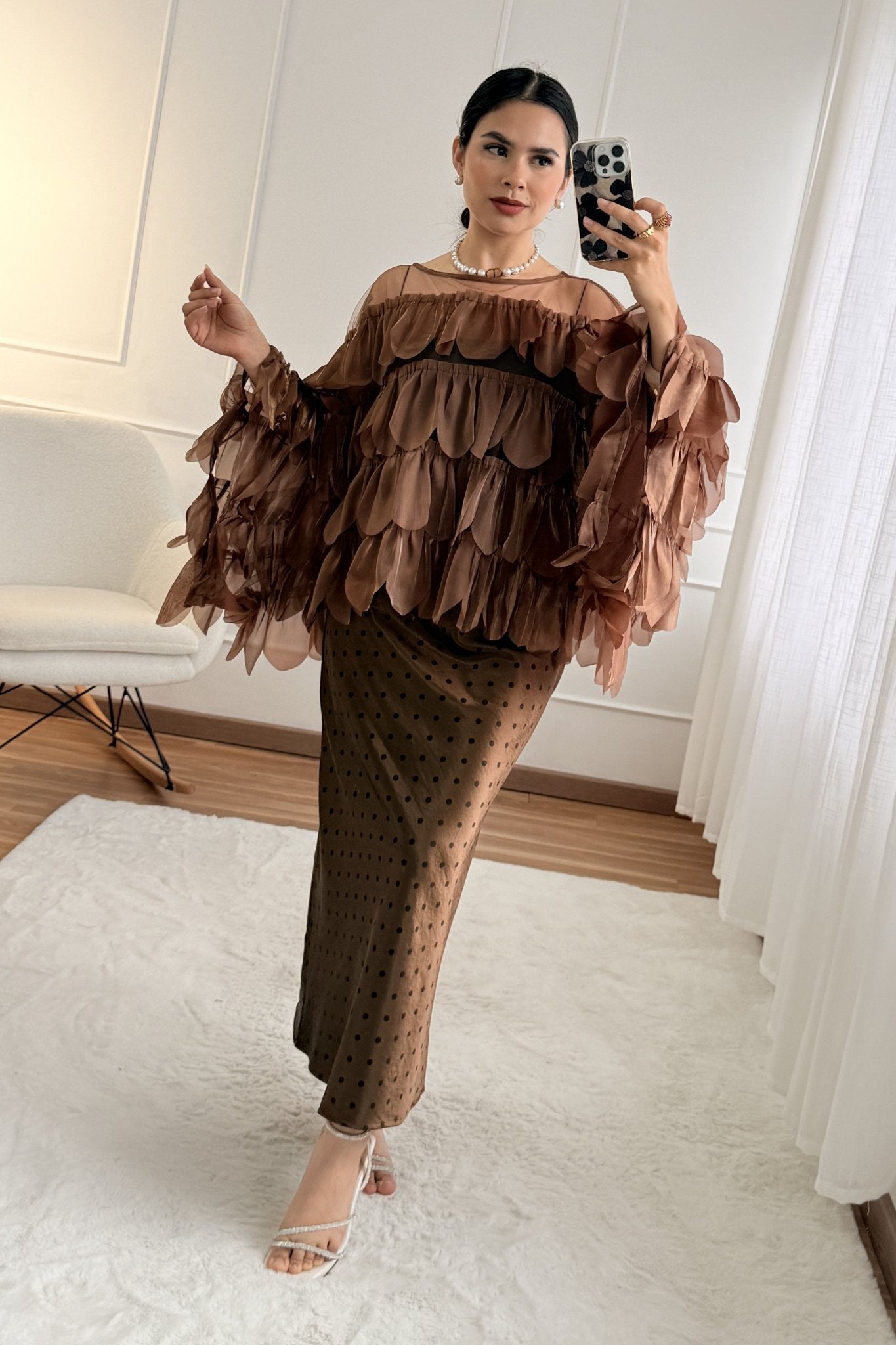 Camisa com transparência em camadas - lavishiochicBlusalavishiochic