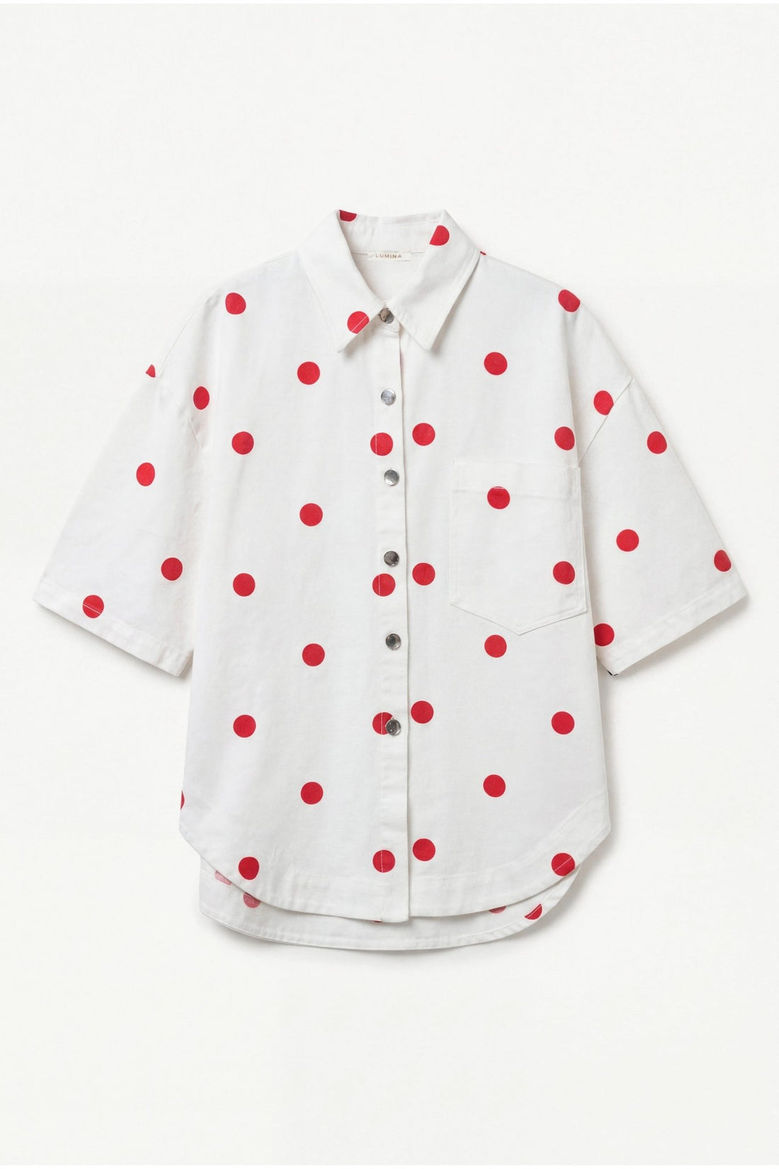 Camisa de ganga com bolinhas LUMINA - lavishiochiccamisalumina