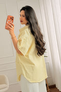 Camisa de ganga com botões grandes - lavishiochiccamisalavishiochic