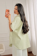 Camisa de ganga com botões grandes - lavishiochiccamisalavishiochic