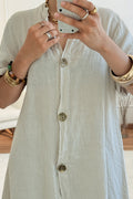 Camisa em 100% linho natural - lavishiochiccamisalavishiochic