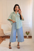 Camisa Oversize com Estampa de bolinha - lavishiochiccamisalavishiochic