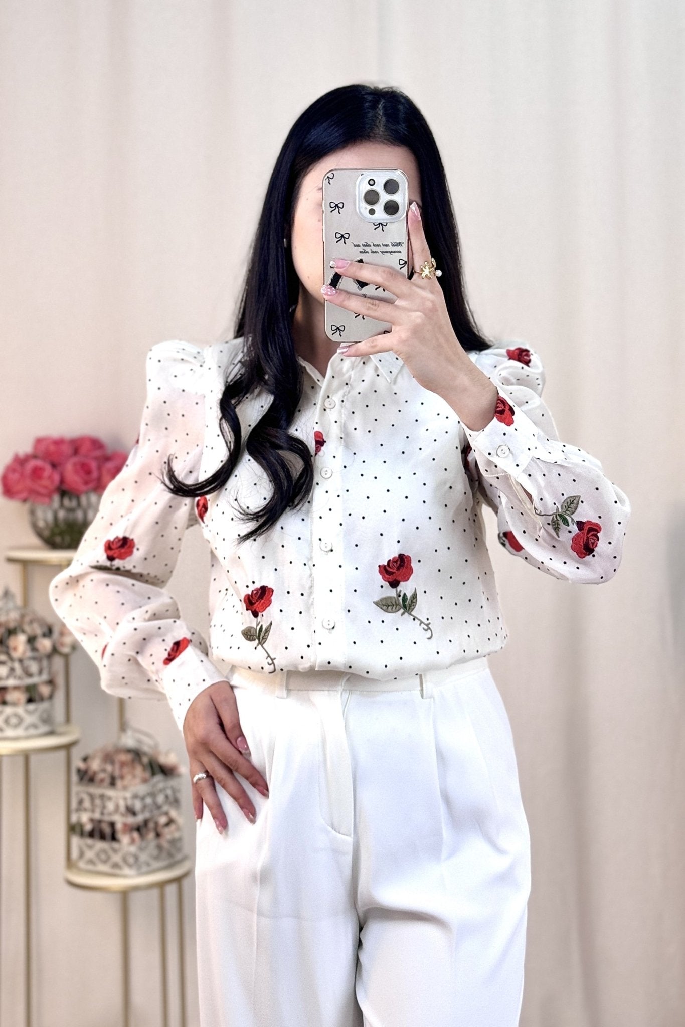 Camisa rosa ELLI WHITE - lavishiochiccamisaELLI WHITE