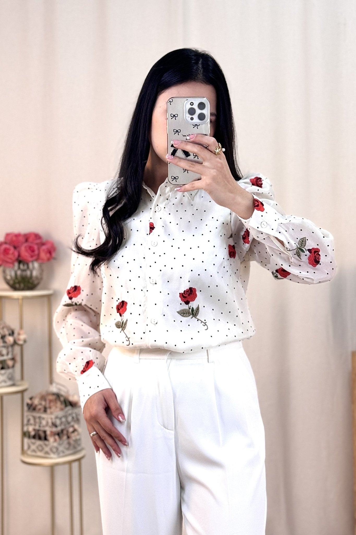 Camisa rosa ELLI WHITE - lavishiochiccamisaELLI WHITE