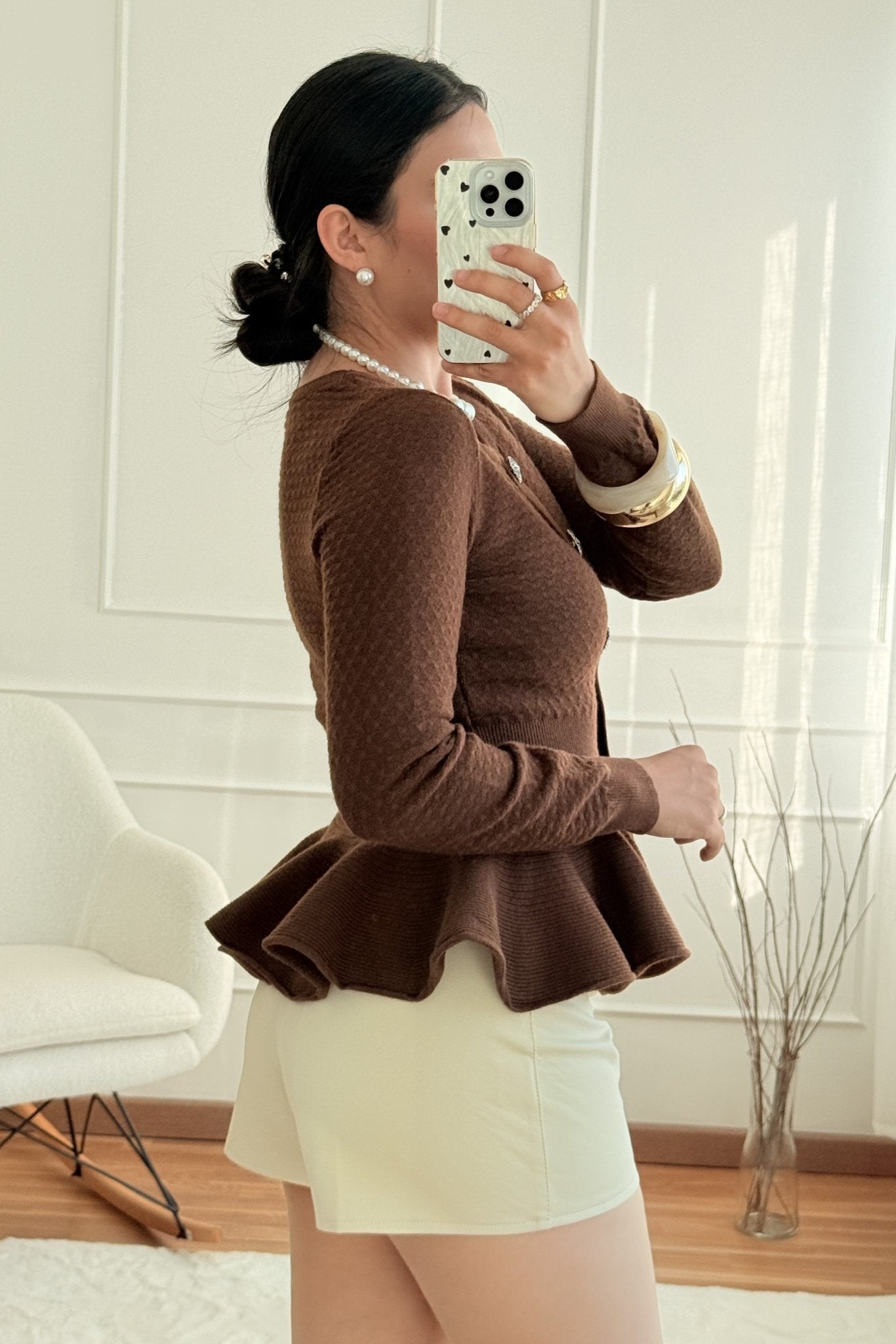 Camisola botões decorativos MOCHY - lavishiochiccamisolaMochy