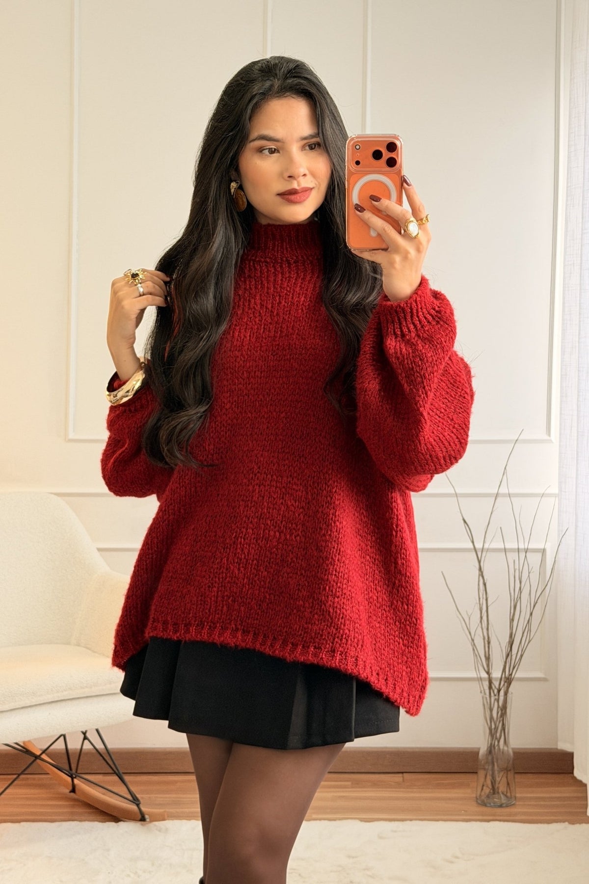 Camisola de malha oversize - lavishiochiccamisolalavishiochic
