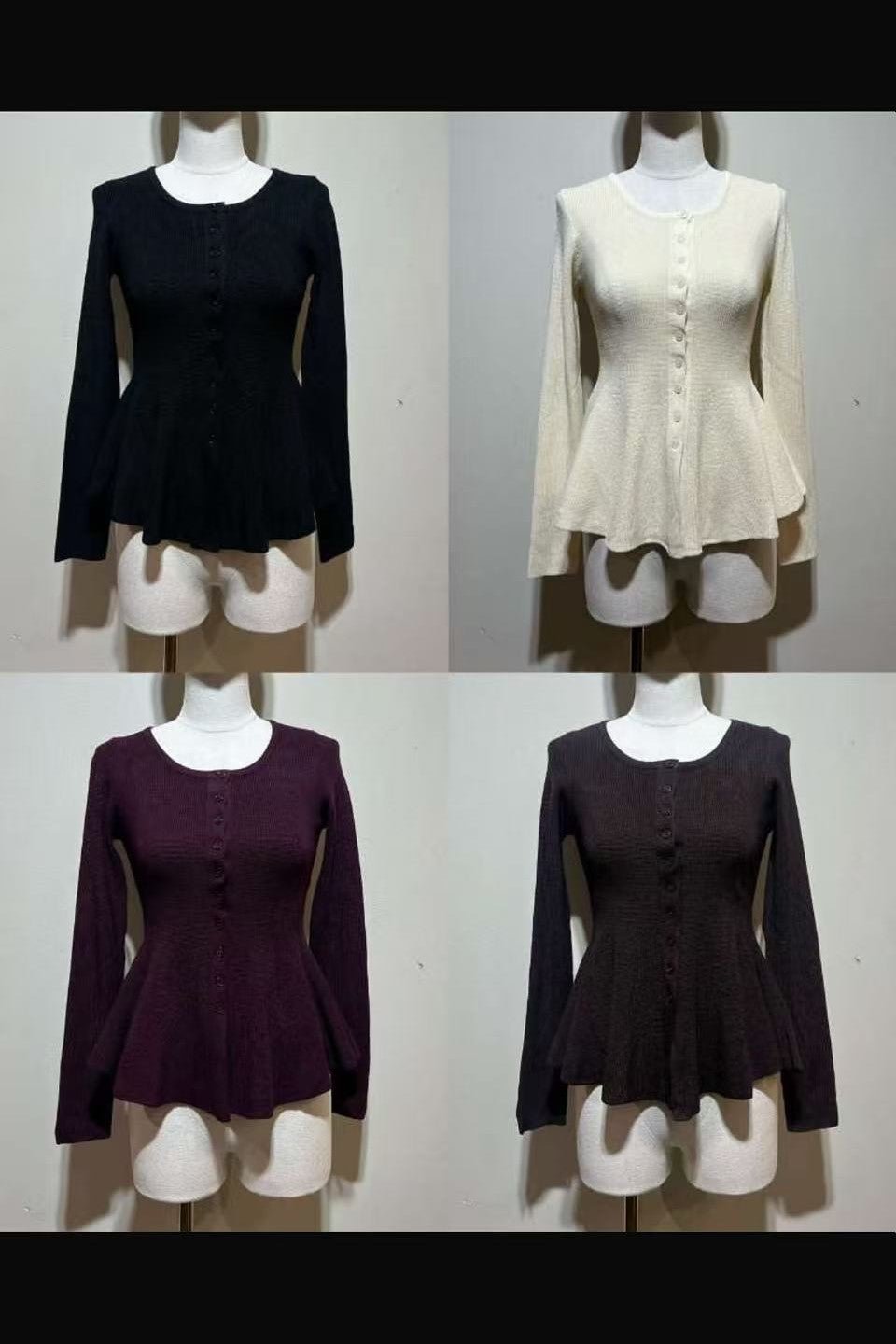 Camisola de malha peplum - lavishiochiccamisolalavishiochic
