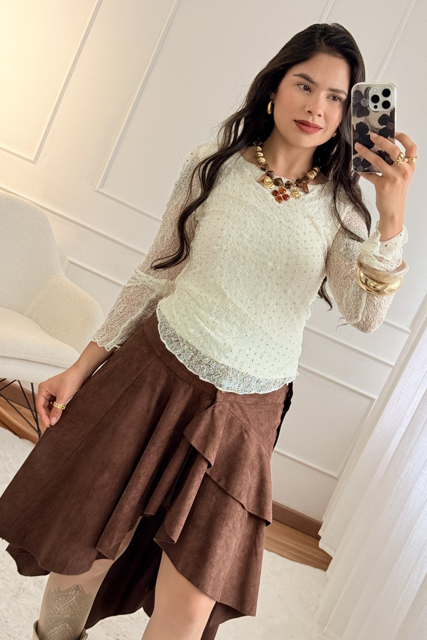 Camisola em renda - lavishiochiccamisolalavishiochic