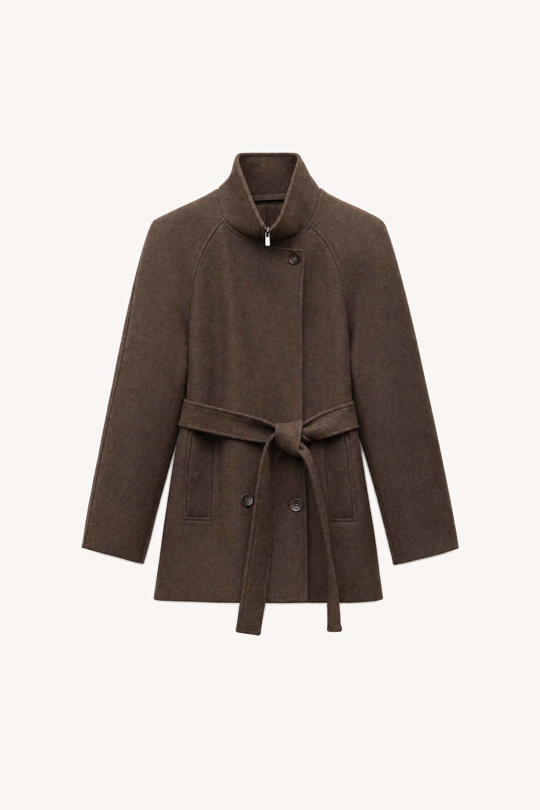 Casaco oversize com cinto e bolsos LUMINA
