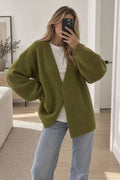 Cardigan de malha com cinto - lavishiochiccasacoslavishiochic