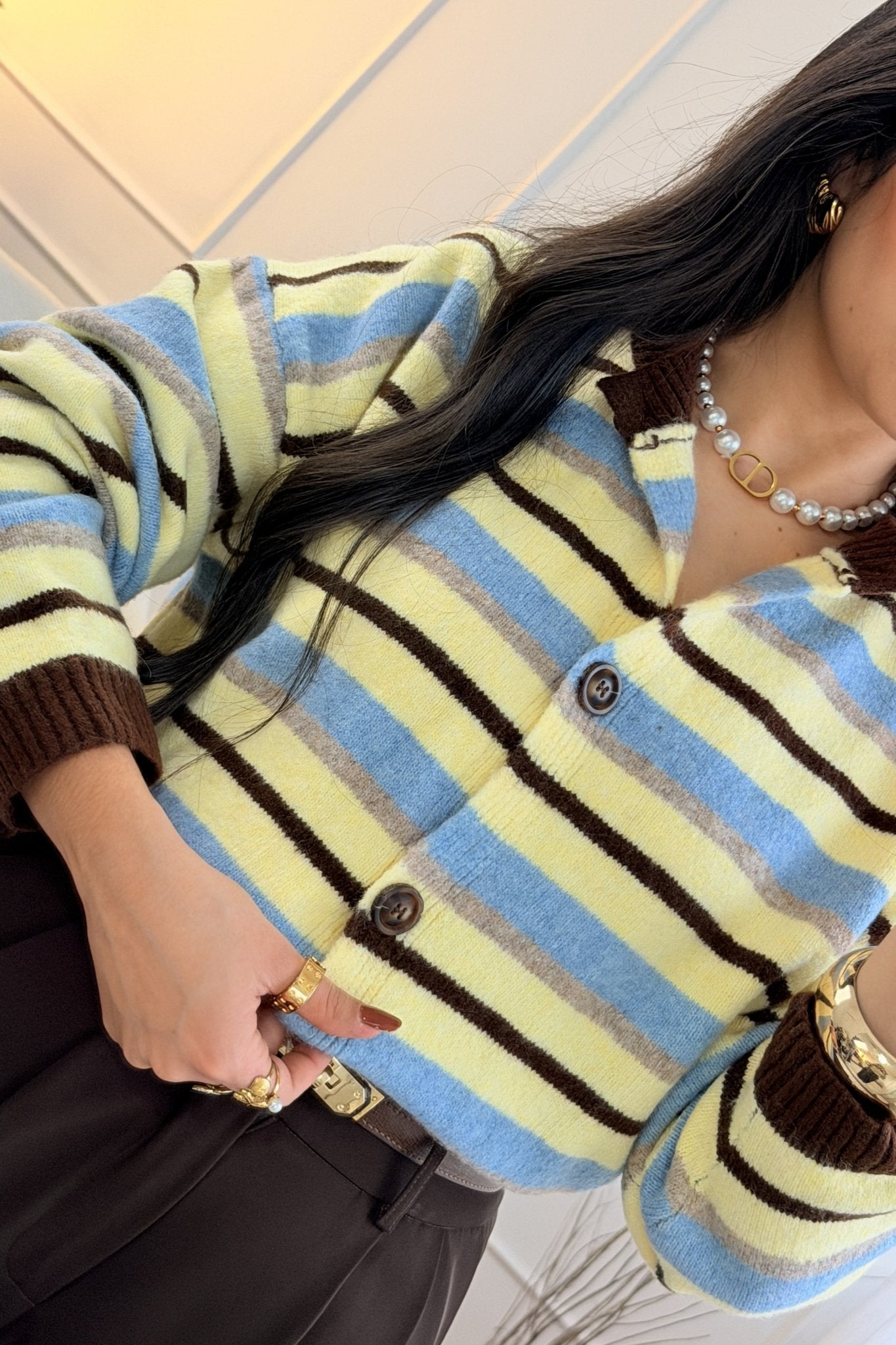 Cardigan Riscas Largas DROLE DE COPINE - lavishiochiccasacoDrole de copine Paris