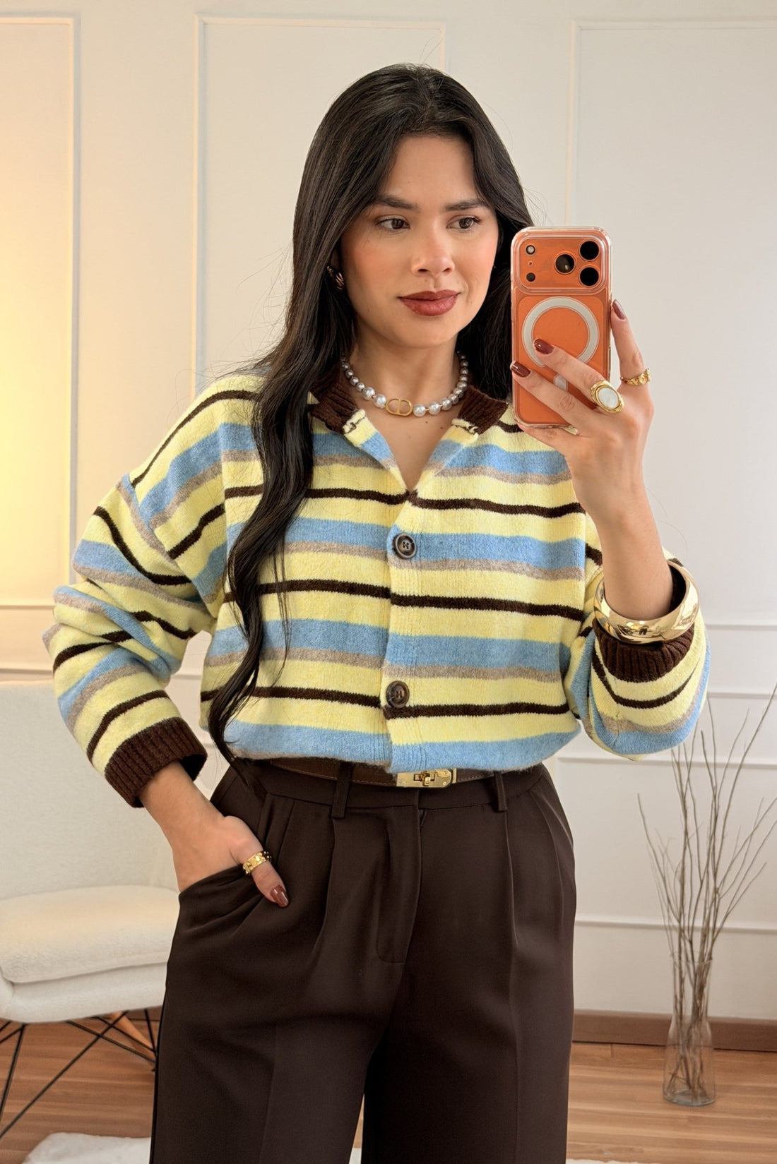 Cardigan Riscas Largas DROLE DE COPINE - lavishiochiccasacoDrole de copine Paris