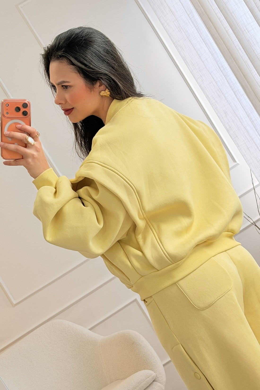 Casaco bomber com botões LUMINA - lavishiochiccasacolumina