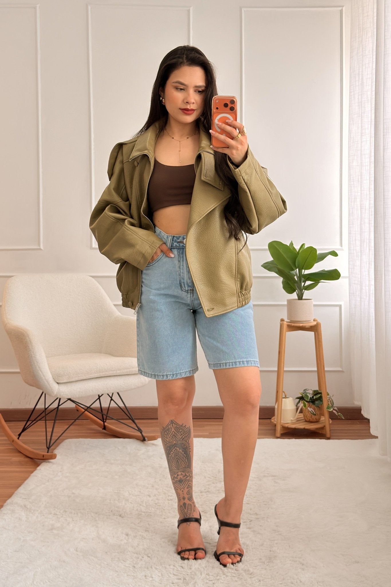 Casaco bomber com gola alta - lavishiochiccasacolavishiochic