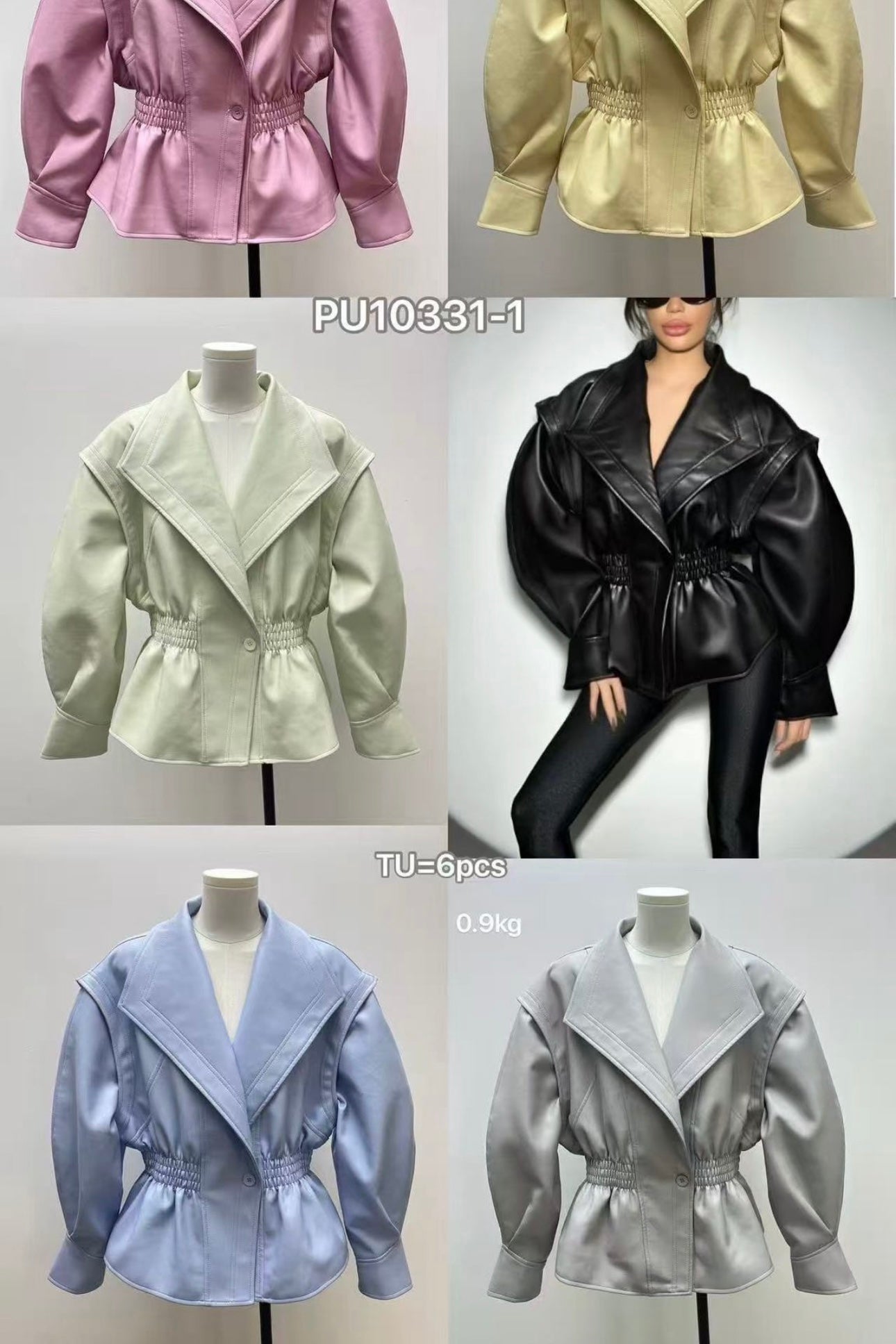 Casaco cintura elástica franzida MOCHY - lavishiochiccasacolavishiochic