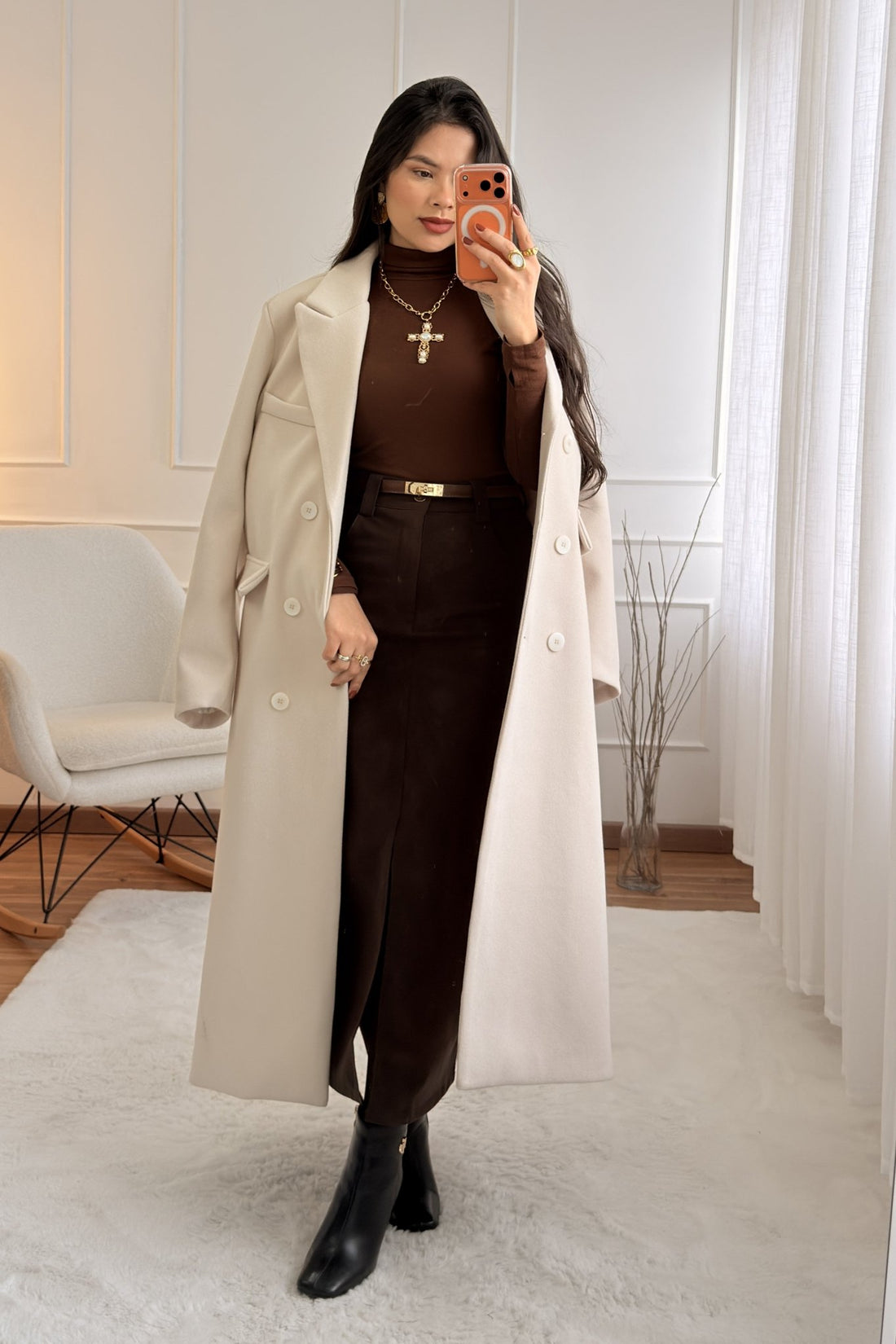 Casaco Clássico com Ajuste nas Costas - lavishiochiccasacolavishiochic