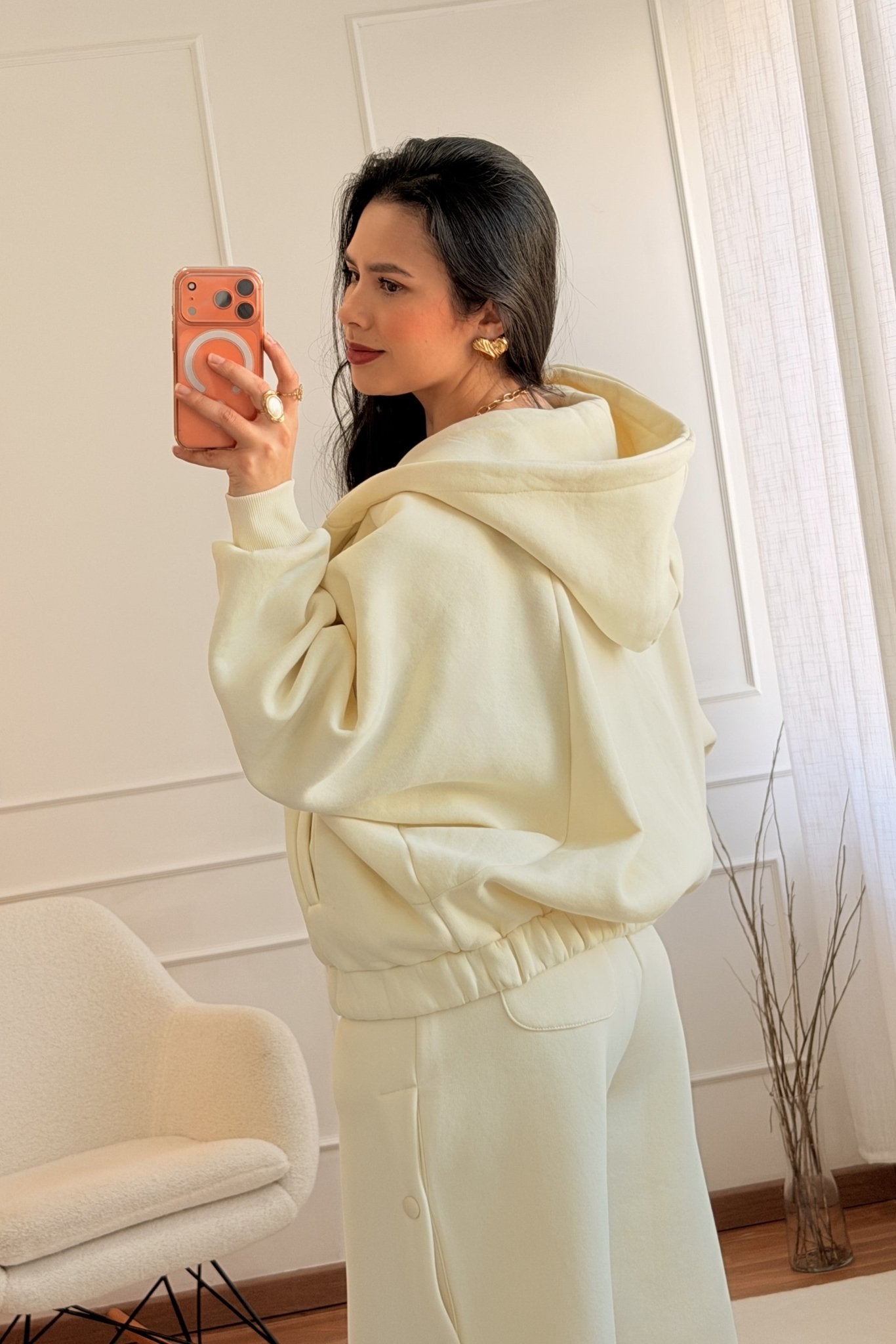 Casaco com capuz LUMINA - lavishiochiccasacolumina