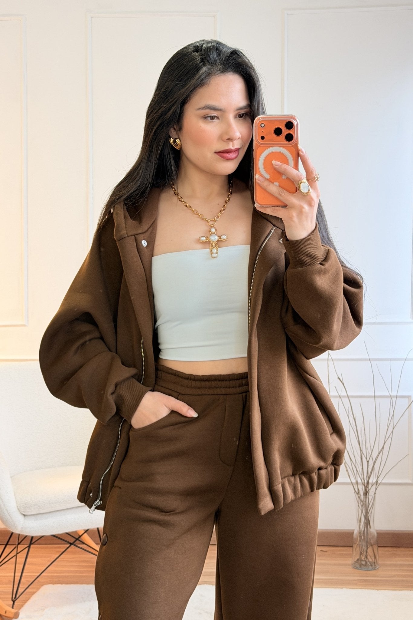 Casaco com capuz LUMINA - lavishiochiccasacolumina