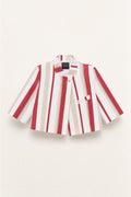 Casaco cropped às riscas LUMINA - lavishiochiccasacolumina