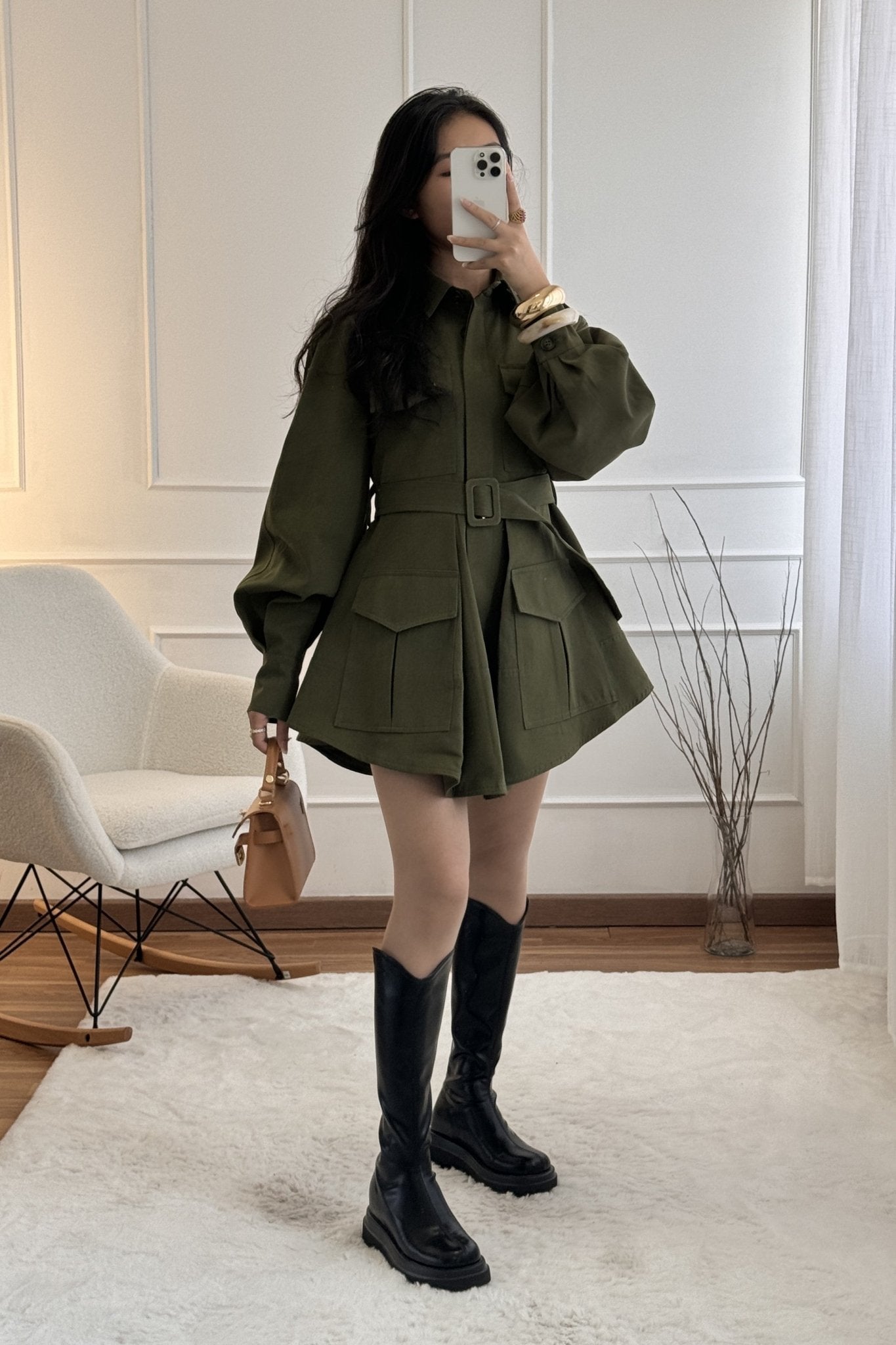 Casaco estilo utilitário MOCHY - lavishiochiccasacoMochy