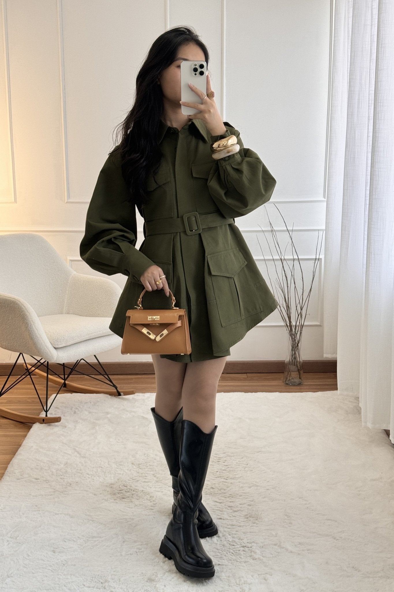 Casaco estilo utilitário MOCHY - lavishiochiccasacoMochy