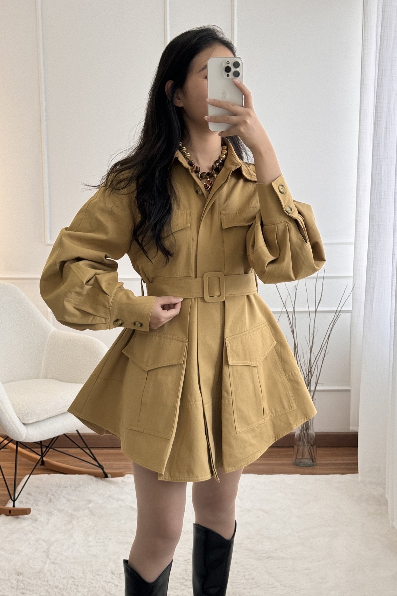 Casaco estilo utilitário MOCHY - lavishiochiccasacoMochy