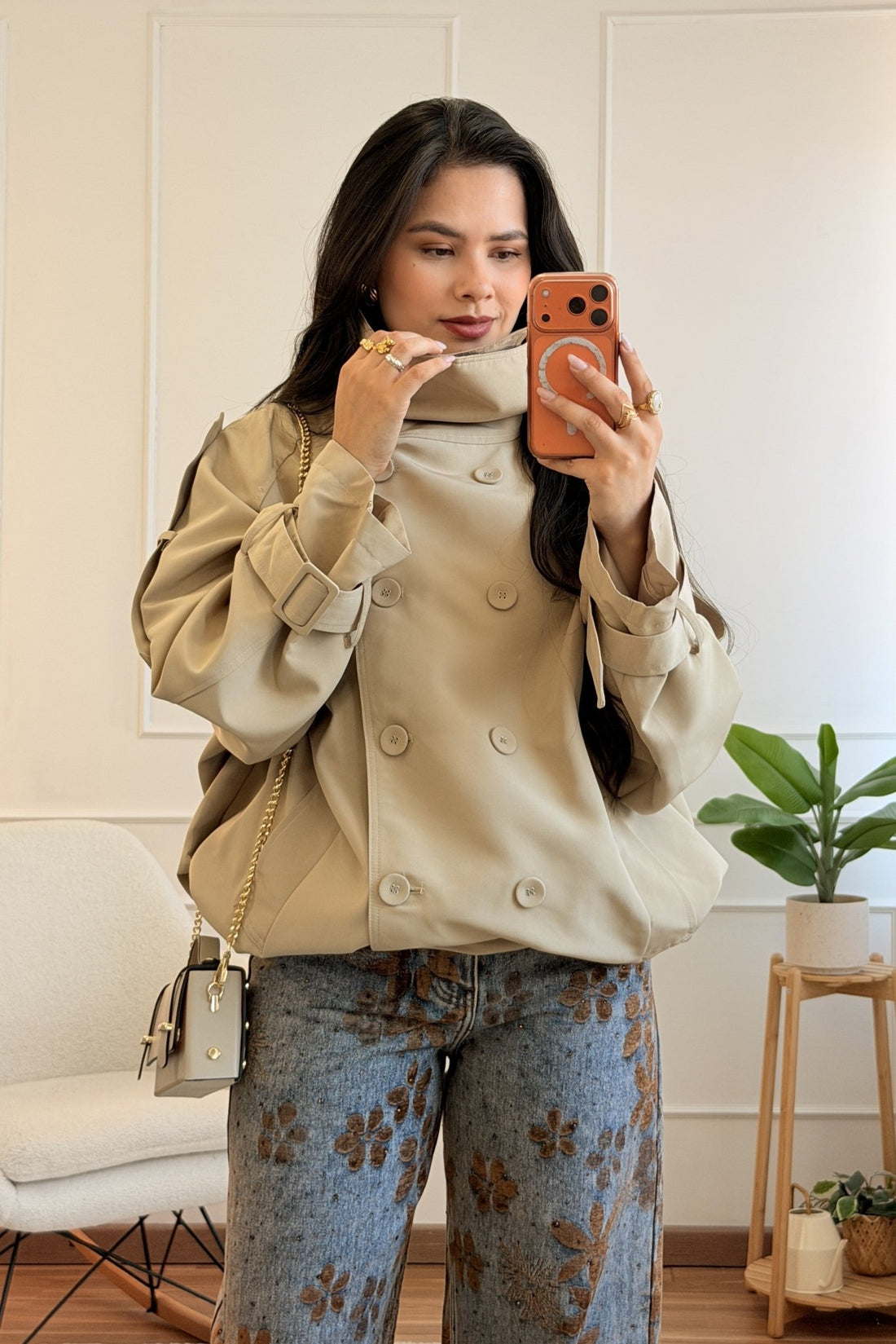 Casaco híbrido trench bomber MOCHY - lavishiochiccasacoMochy
