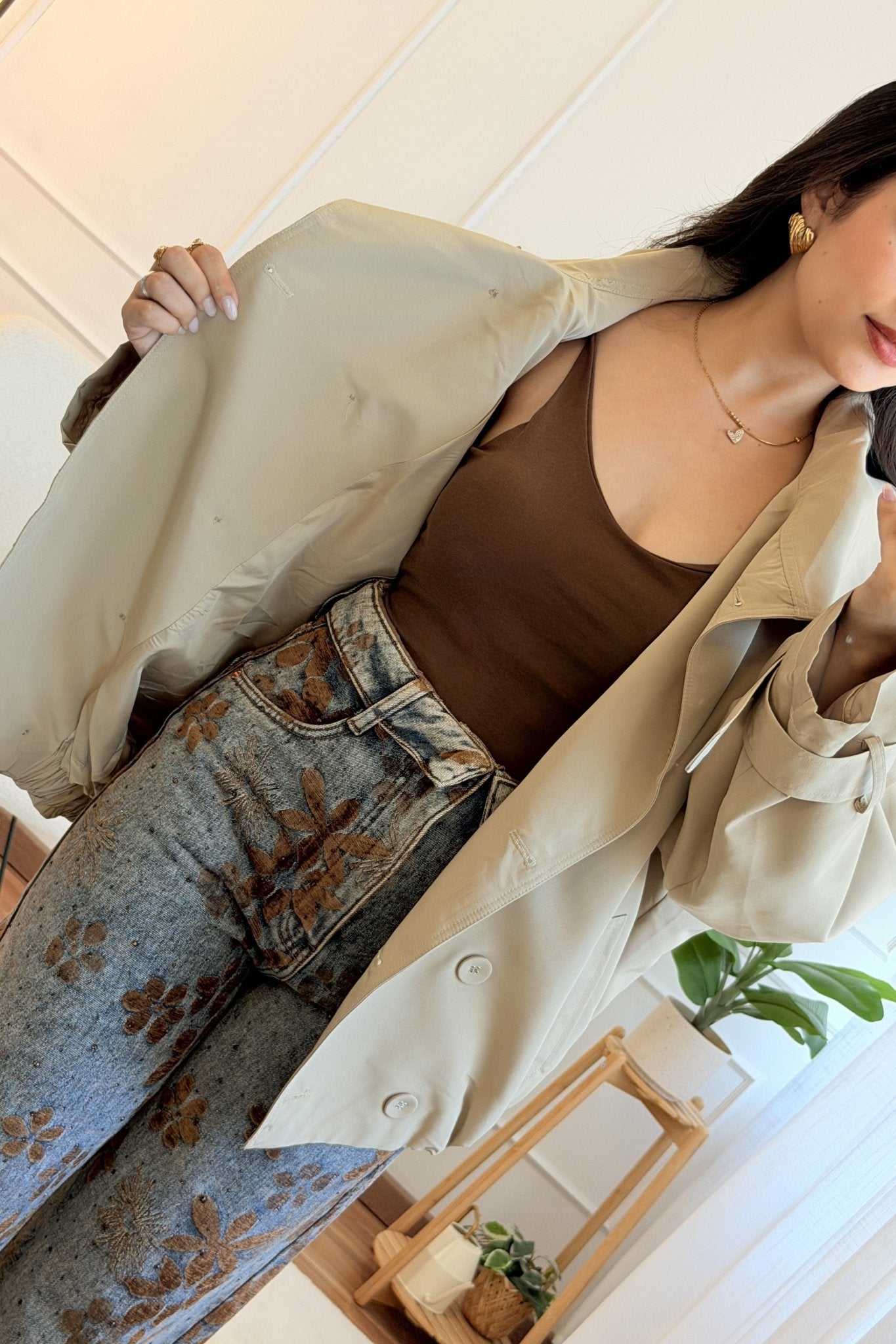Casaco híbrido trench bomber MOCHY - lavishiochiccasacoMochy