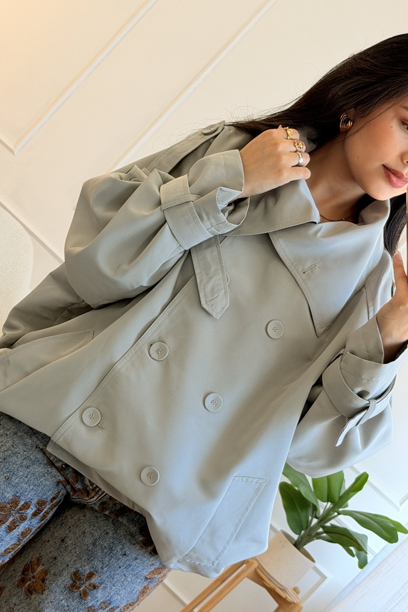 Casaco híbrido trench bomber MOCHY - lavishiochiccasacoMochy