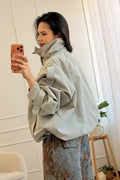 Casaco híbrido trench bomber MOCHY - lavishiochiccasacoMochy