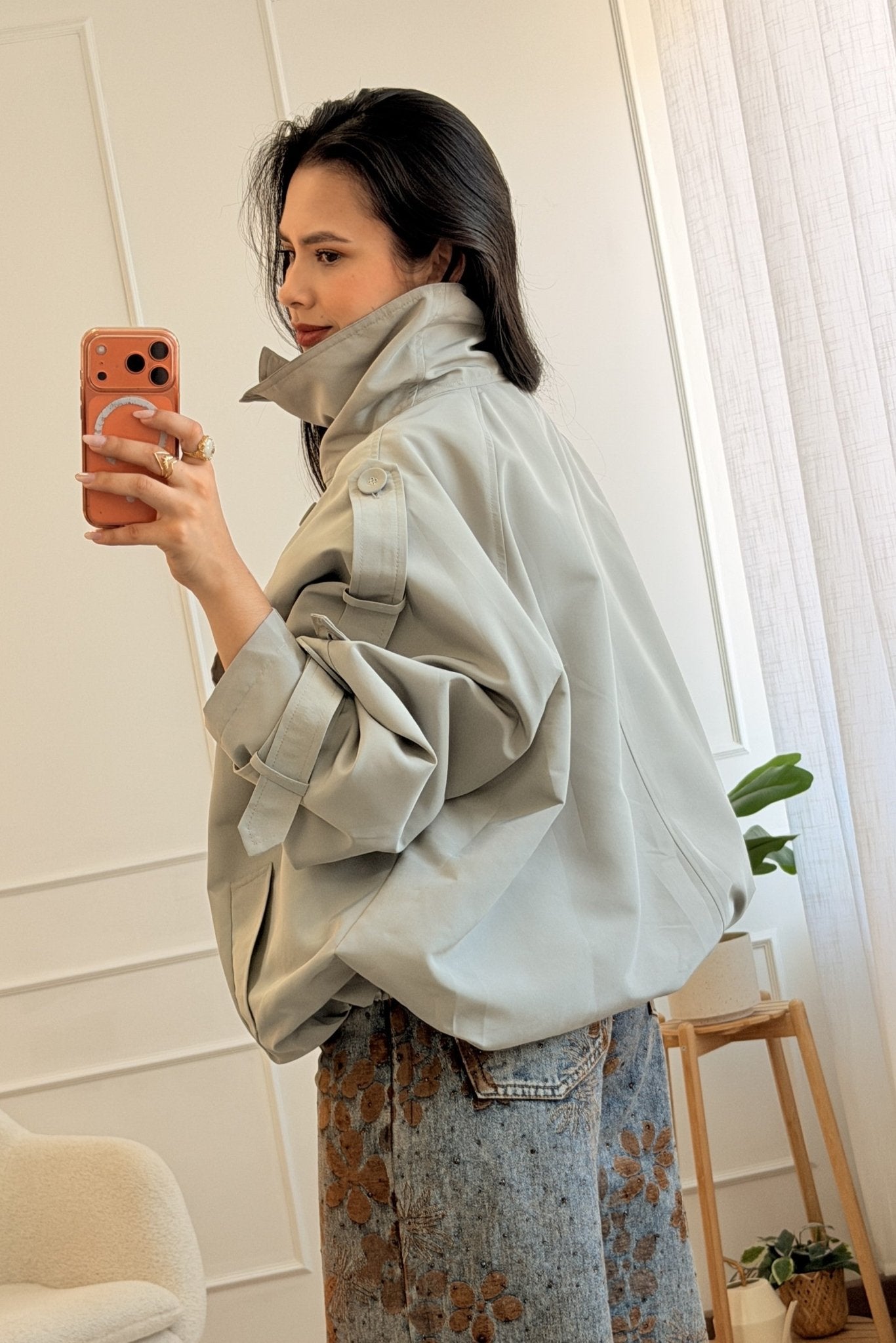 Casaco híbrido trench bomber MOCHY - lavishiochiccasacoMochy