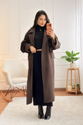 Casaco longo oversize lapela - lavishiochiccasacolavishiochic