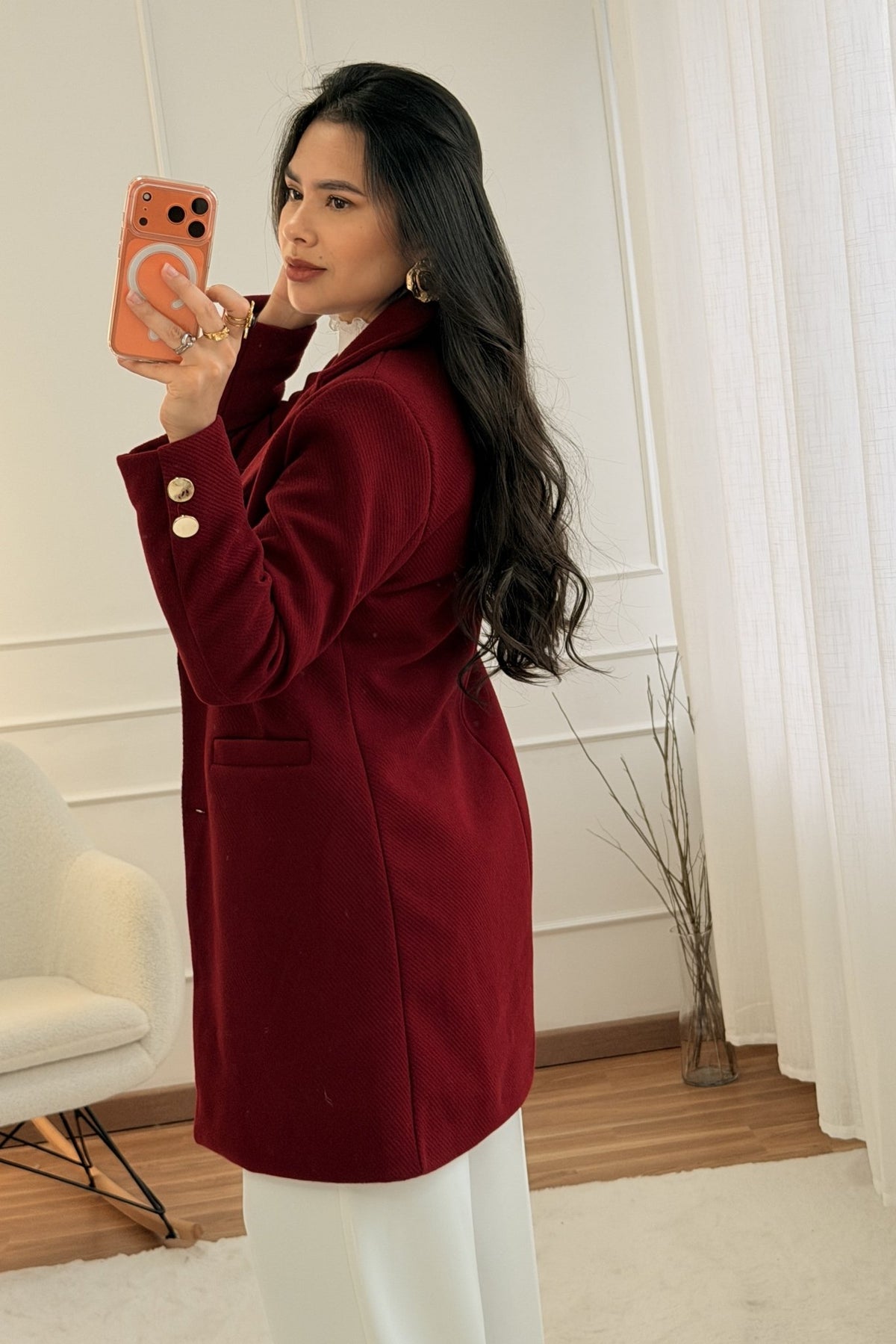 Casaco tweed alongado elegante - lavishiochiccasacolavishiochic