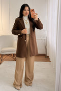 Casaco tweed alongado elegante - lavishiochiccasacolavishiochic