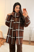 Casaco Xadrez com Cachecol - lavishiochiccasacolavishiochic